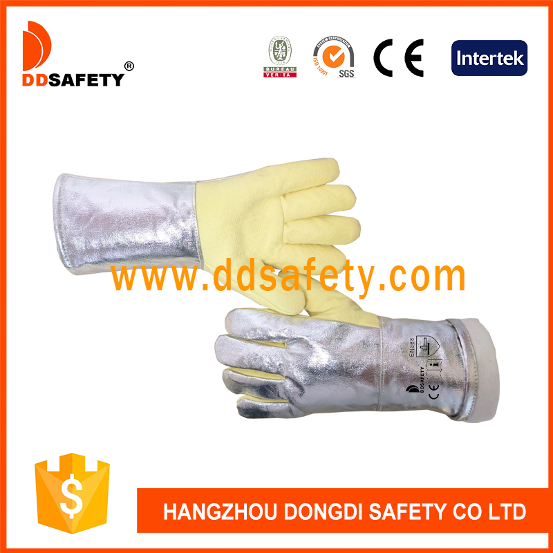 Сварочные перчатки из алюминиевой защитной фольги-DAF451